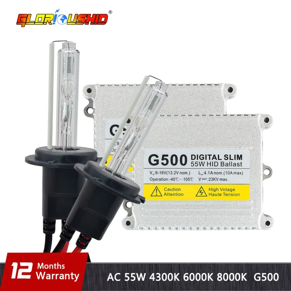 9006 9005 HID Xenon Headlight Bulbs H1 H4 H7 H11 High Low Beam AC Ballasts Kit