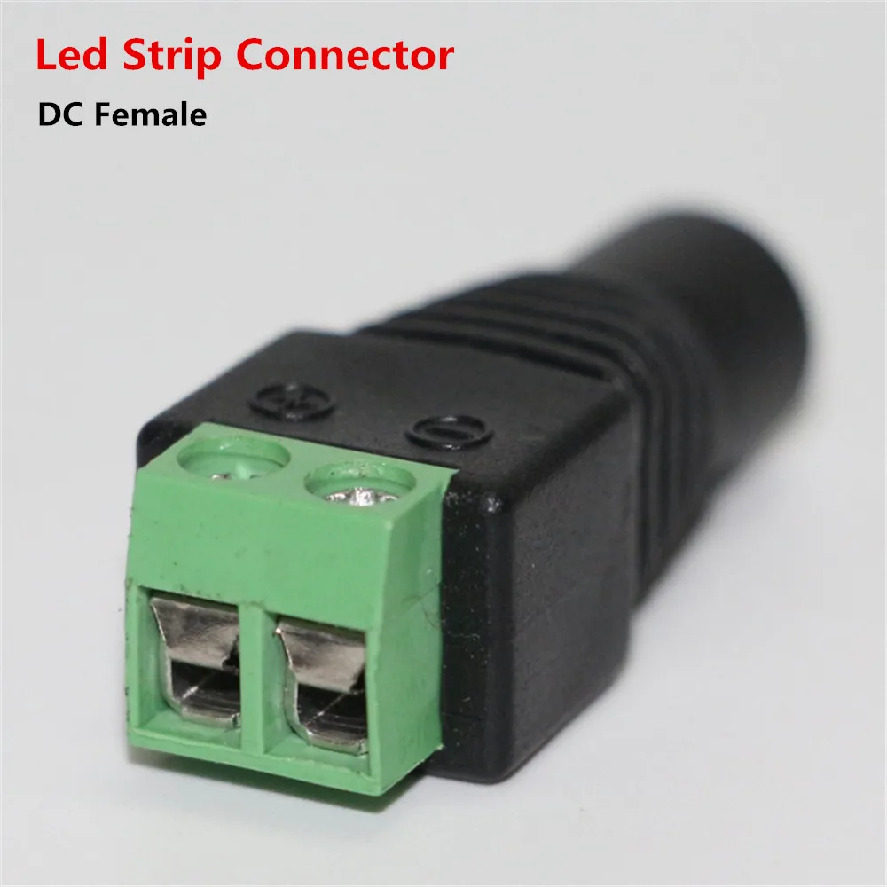 

5pcs/lot 5.5 x 2.1mm DC Power Female Jack Connector Plug DC Female Adapter Plug Connector for CCTV Camera DVR Led Strips