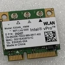 SSEA новая сетевая карта для Intel WiFi Link 5300 5300AGN Half Mini PCI-E Wlan Беспроводная карта 450 Мбит/с 533AN_HMW 2,4/5,0 ГГц