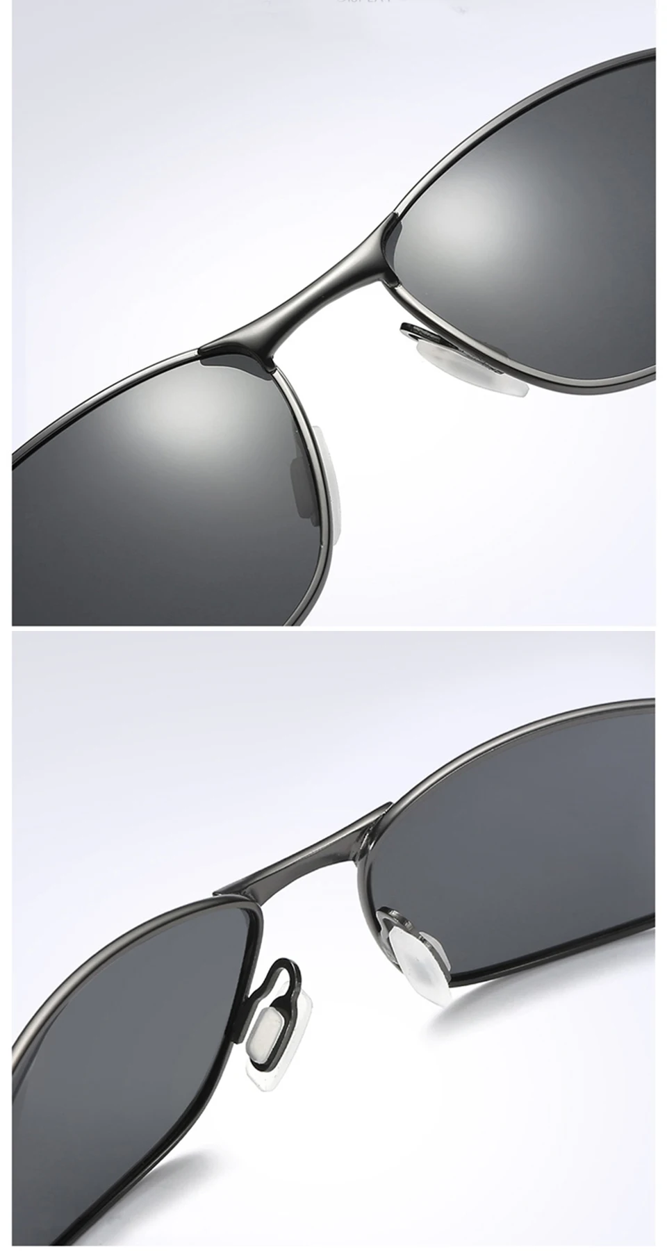 VCKA Polarized Sunglasses Men Brand Designer Rectangle Rectangle Sunglass Mens Driving Sun Glasses oculos de sol UV400 Eyewear 13