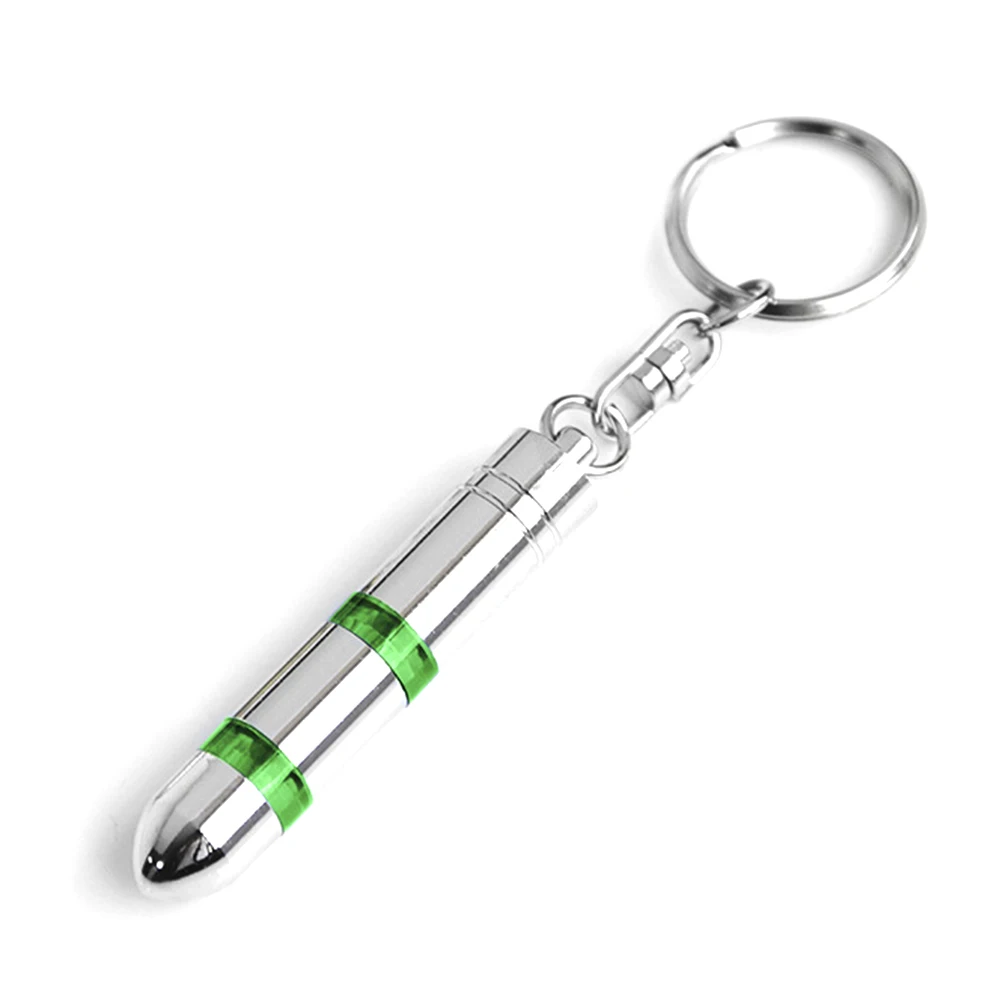 HLEST Portable Car Anti-static Keychain Dropshipping High Quality Steel Chrome Elimination Static Electricity Key Ring - Название цвета: Зеленый