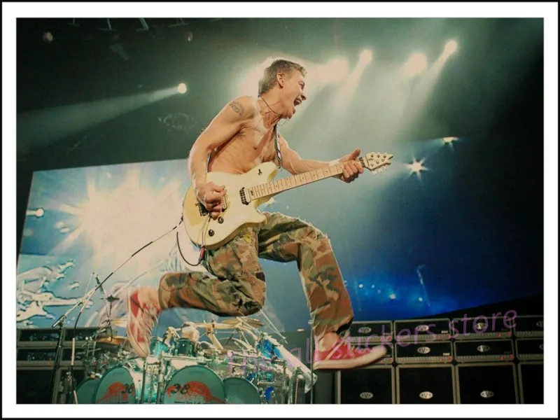 Ван Хален постеры. Ретро-рок постер музыкальной группы обои домашний декоративный тяжелый металл рок крафт бумага плакат стикер стены/6034