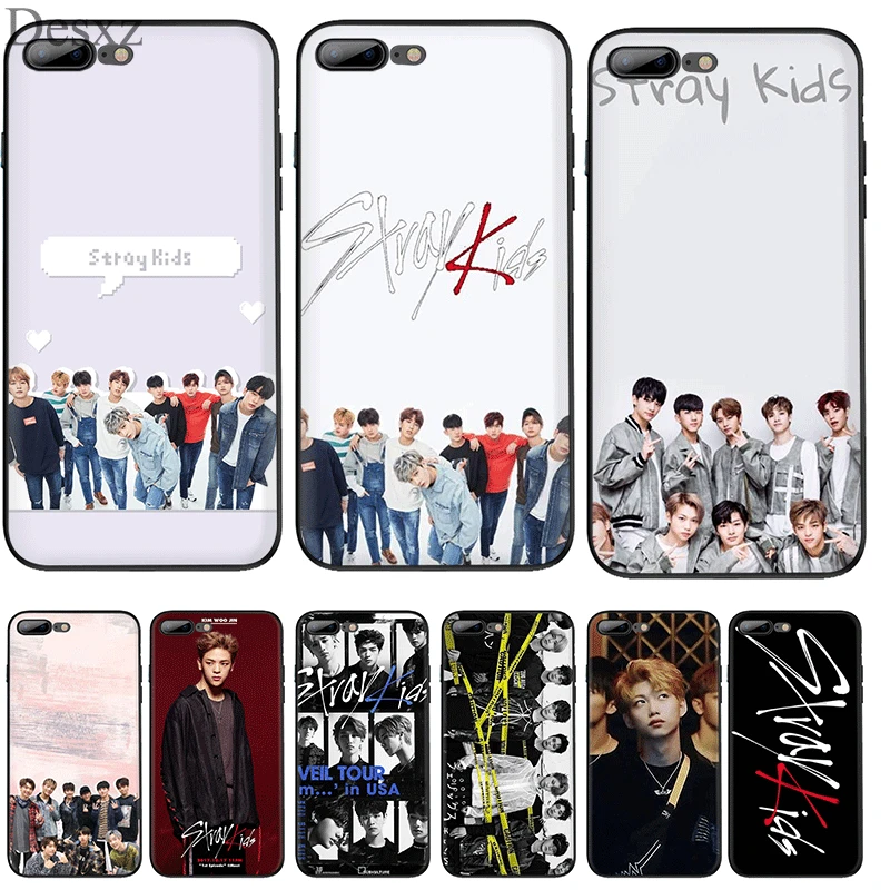 Silicone Tpu Phone Case Stray Kids KPop for iPhone 11 Pro X XS Max XR 6 6s 7 8 Plus 5 5s SE Protection Cover | Мобильные телефоны и