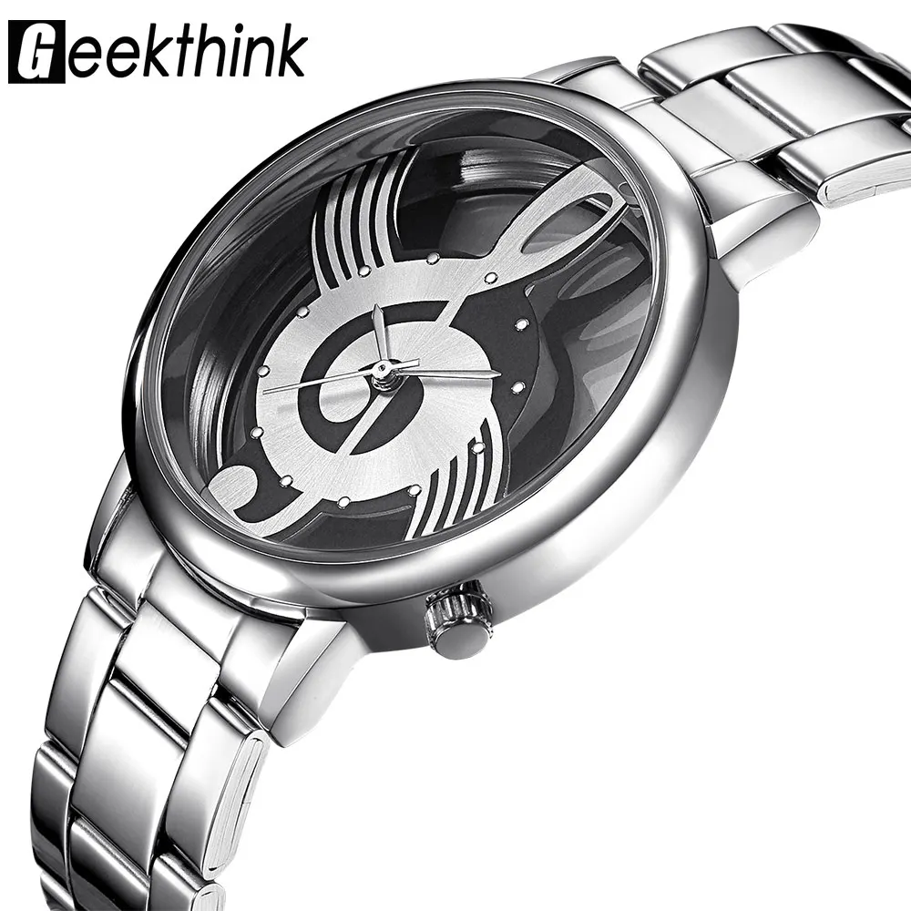 GEEKTHINK полые Кварцевые часы для женщин люксовый бренд Золотые женские