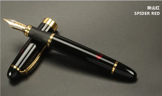 JINHAO X450 класса люкс 0,5 или 1,0 мм наконечник Металл Китайская каллиграфия перьевая ручка, канцелярские принадлежности для офиса, школьные принадлежности, бренд ручек молочного цвета - Цвет: U