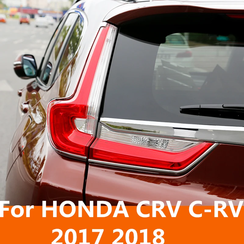 

For HONDA CRV C-RV 2017 2018 ABS electroplating rear taillight large shade box trim car styling Exterior decoration Accessories