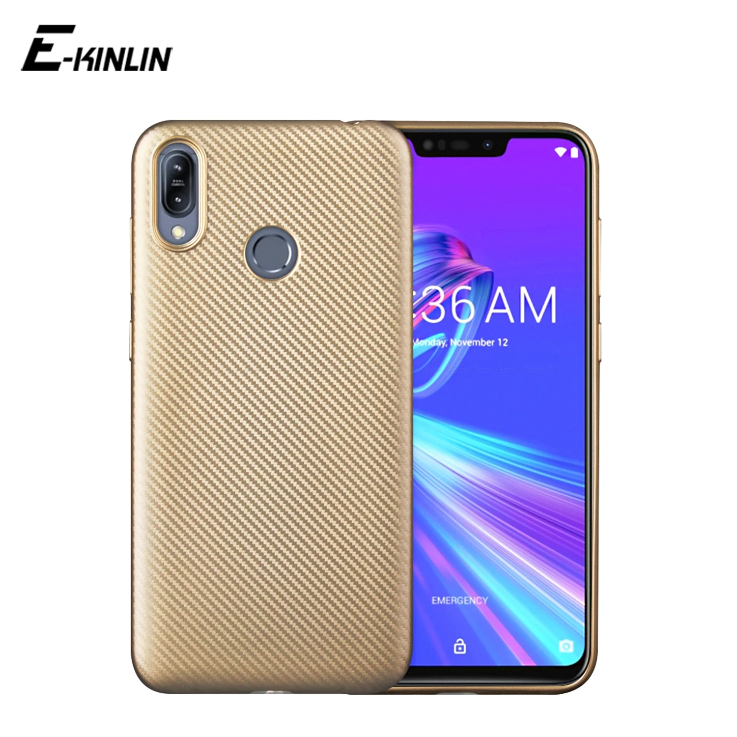 

Ultra Slim Carbon Fiber Texture Skin Soft TPU Case Cover For Asus ZenFone Max Pro Plus M1 M2 ZB633KL ZB602KL ZB555KL ZB570TL