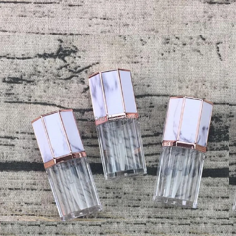 

Plastic Lip gloss Tube Eight Siders Transparent Lip Glaze Tube Cosmetic Container Empty Lip Gloss Containers 30pcs/Lot