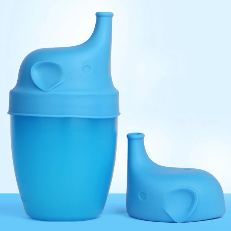 Мультяшный слон пыленепроницаемый герметичный силикон крышка чашки для ребенка питьевой непроливаемый силиконовая крышка для чашек посуда для напитков аксессуары