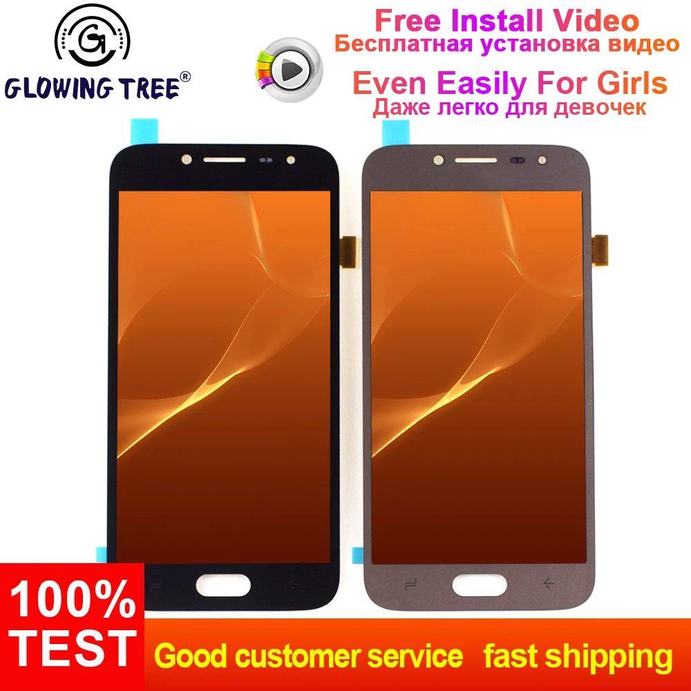

J2 2018 lcd For Samsung Galaxy J2 Pro SM- J250 J250F J250H J250M / DS Touch Screen Digitizer + LCD Display Monitor Assembly