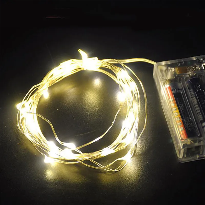 ECLH 10 м 100 светодиодный 3XAA светодиодная гирлянда на батарейке для рождественской гирлянды вечерние свадебные украшения Рождественские мигалки