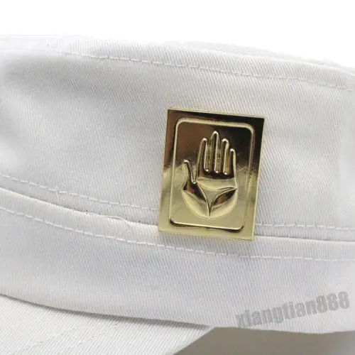 Популярное аниме JoJo странное приключение Jotaro Kujo ver./Joseph Ver. Шляпа + значок косплей