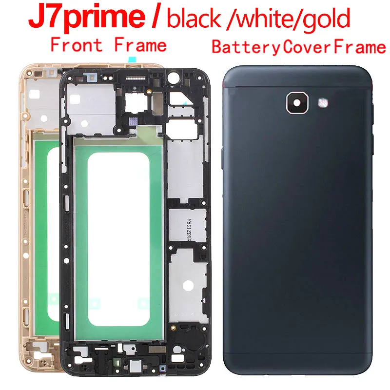 Передняя рамка корпуса для Samsung Galaxy J7 Prime On7 (2016) G610 запасная часть задняя крышка
