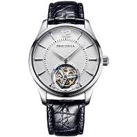 Seagull ST8240W Tourbillon "Letter" Серия Guilloche часы ручной ветер кожа аллигатора механические мужские часы 818.17.8810 - Цвет: Белый