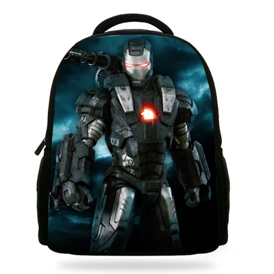 14 дюймов Mochila IronMan сумка школьный детский рюкзак для мальчиков мультяшный принт Железный человек рюкзак Детская школьная сумка