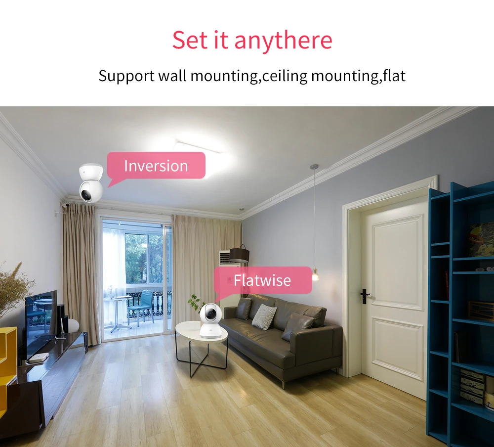 Versión actualizada de 2019 Xiaomi Mijia Smart Cámara Webcam 1080 P WiFi Pan-tilt visión nocturna de 360 ángulo de cámara de vídeo bebé Monitor - 5