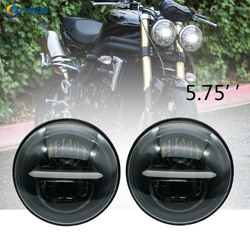 

5.75 inch led headlight for Dyna Iron 883 5 3/4'' projector headlamp for Triumph Rocket iii 3 & Speed Triple & Street Triple