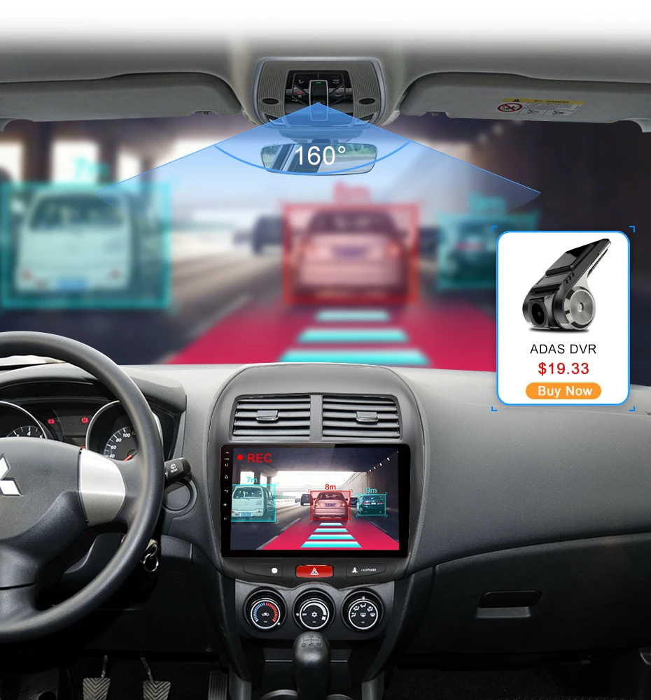 Cheap Junsun V1 2G+32G Android 8.1 For Mitsubishi ASX 2010-2018 Car Radio Multimedia Video Player Navigation GPS 2 din dvd 12