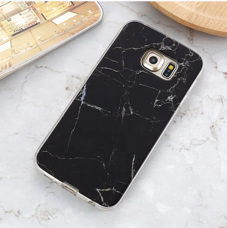 Marble Skin Case For Samsung Galaxy S8 Plus S7 S6 Edge S4 Soft Silicon Phone Cases (11)