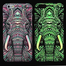 Горячая Для Коке iphone 6 S Световой Мультфильм Слон Обезьяна Кошка ПК Funda для iPhone 6 6 S Plus 5 5S SE 7 7 Плюс Capinhas Коке Дело