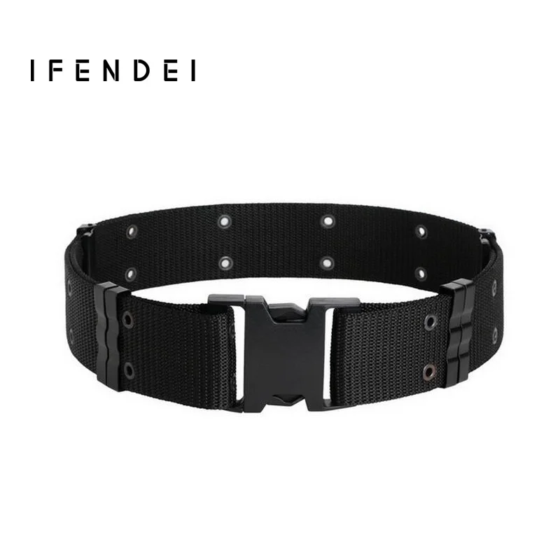 IFENDEI Designer Belts Men High Quality Tactical Belt Military Casual Canvas Belt Waist Wide Combat Girdle