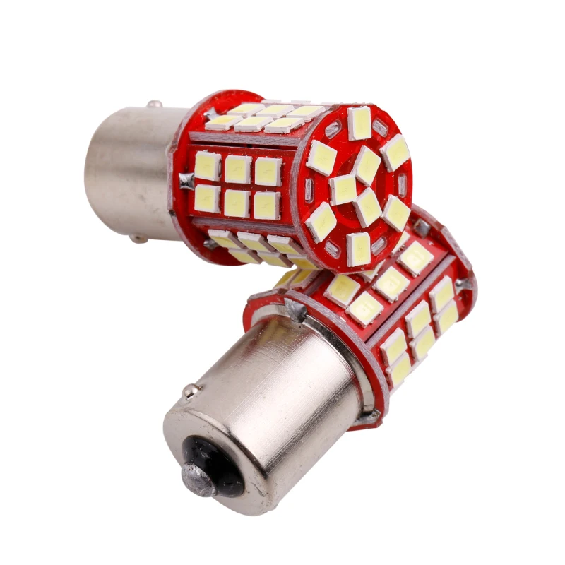 2x BA15S P21W R5W R10W 1156 1141 1003 33SMD 2835 LED Car Rear Turn Signal Lamp Auto Backup Reverse Light Bulbs White 12V (1)