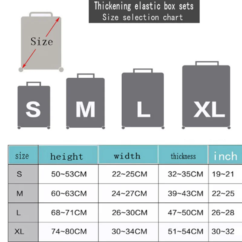 Животный узор эластичный Чехол для багажа Защитные чехлы для 19-32 дюймов чемодан чехол пылезащитный чехол Аксессуары для путешествий