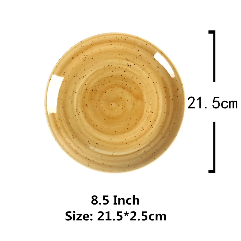 Ins Керамика тарелки японский Стиль Еда комплектующее изделие дома декоративные настольные лампы творческие ретро ужин тарелка, из костяного фарфора лоток Прямая