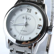 2017 New Arrival Waterproof Calendar Automatic Mechanical Watch Gold Ladies Watch 30m Waterproof Womens Calendar Watch