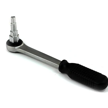 

Practical Carbon Steel Hand Tool Radiator Spanner 10-21mm Useful Ratchet Handle For Radiator Valves Stepped Durable For Nipples