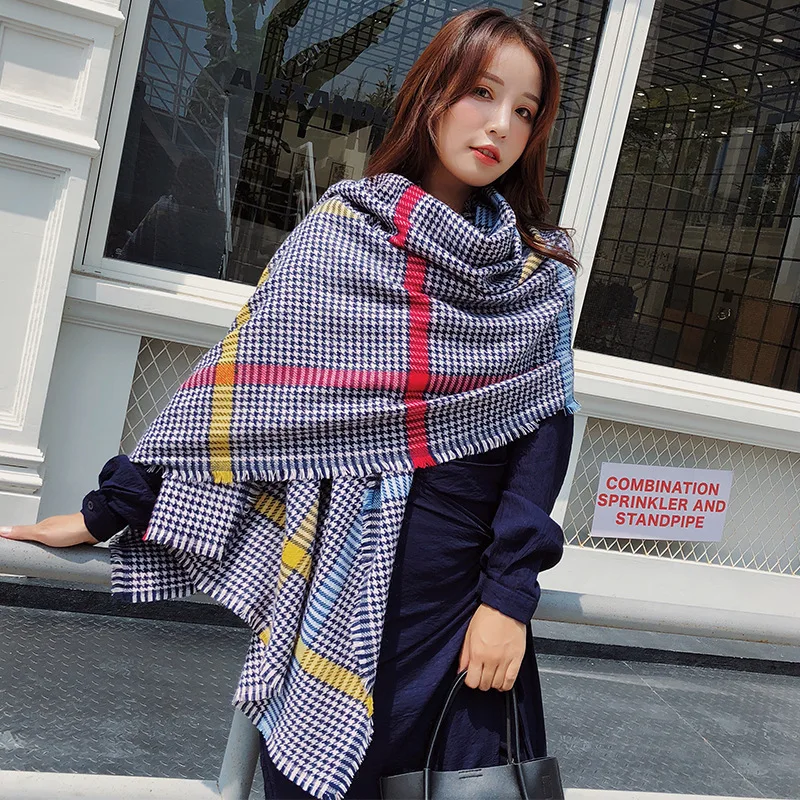 

2019 design brand women scarf fashion cashmere scarves neck warm rings lady pashmina bandana echarpe blanket