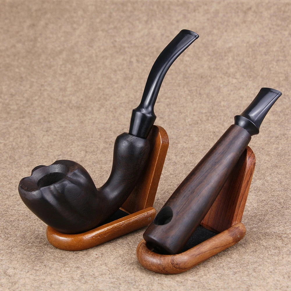 Buy Classic Bent or Straight Wooden Pipe 9mm Filter