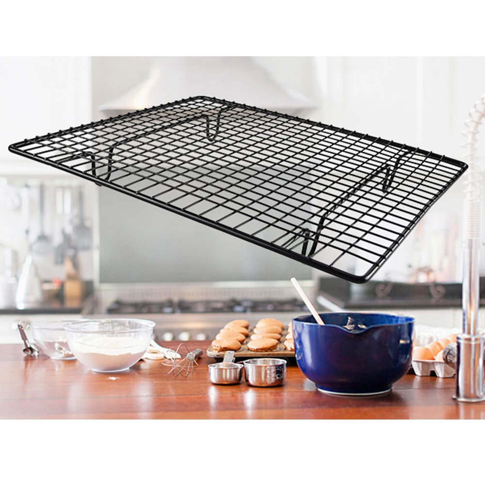 Nonstick Metal Stainless Cake Cooling Rack Net Cooler Holder Kitchen