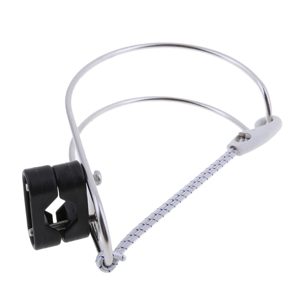 

Boat Horseshoe Bracket Life Buoy Ring Holder w/Plastic Mount Stainless Steel