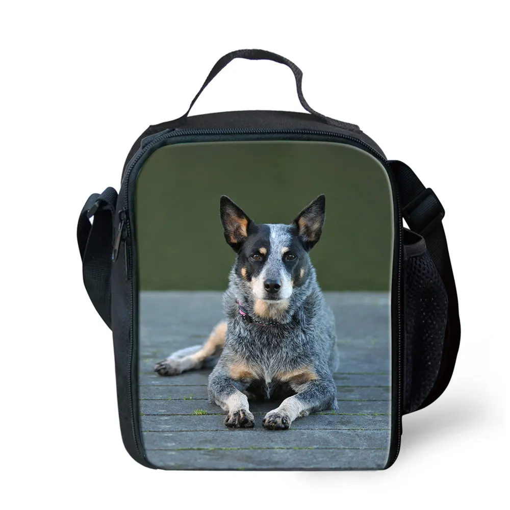 Australian Cattle Dog Children Lover Lunch Box Bag Travel Picnic Cooler Handbag Neoprene Lunchbox Insulated Thermal Tote
