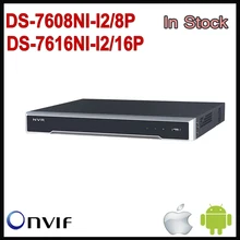 Hikvision NVR 8CH 16CH POE HD DS-7616NI-I2/16P DS-7608NI-I2/8P 12MP Network Video Recorder Plug and Play For H.265 8 Channel NVR