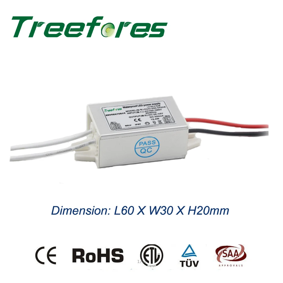 Тонкий светодиодный драйвер 6 Вт 8 10 12 IP67 IP20 DALI Triac 0 в 1 В ШИМ трансформатор с