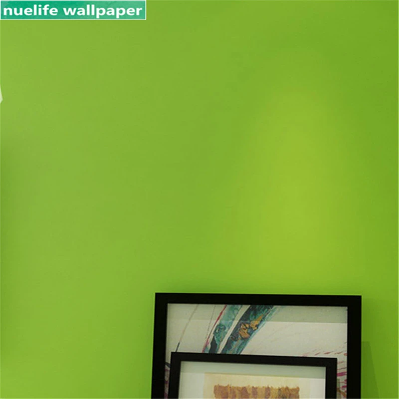 Light green solid color non woven wallpaper living room bedroom study shop  restaurant TV sofa background wall paper|Giấy dán tường| - AliExpress