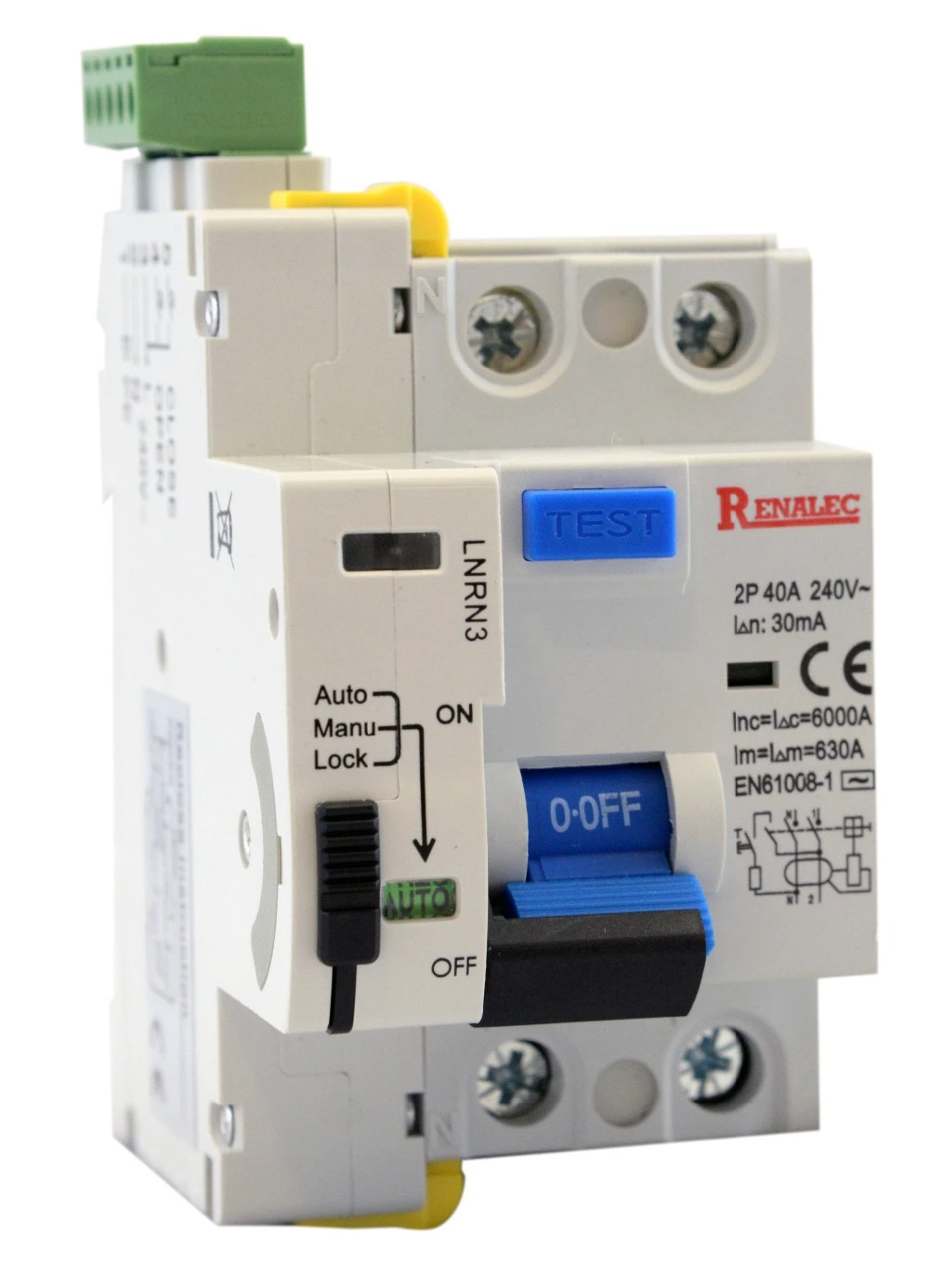 

AUTO RECLOSER WITH RCCB LNRN3 AC TYPE 6KA AUTOMATIC RECLOSING DEVICE