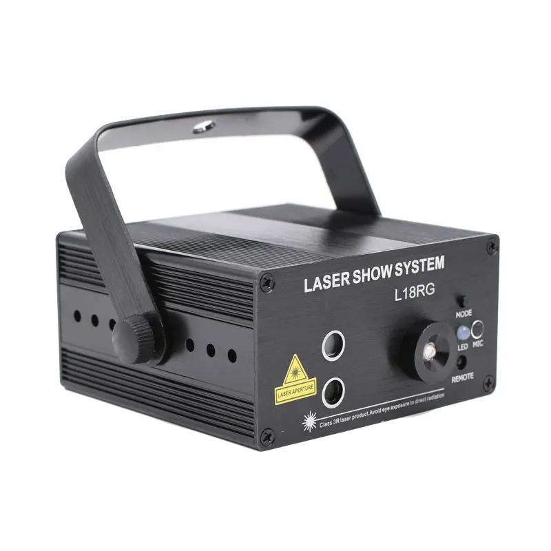 

Mini Projector Laser Disco Party Show Lights Red Green Patterns Remote Control Home Entertainment Lighting