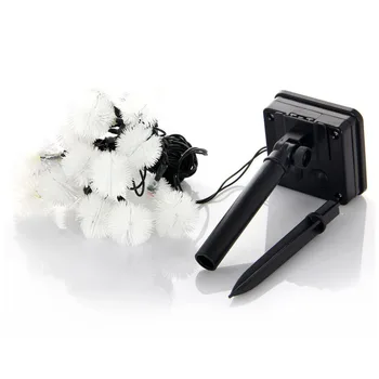 

LED 4.8m 20 LED Solar Outdoor String Fairy Lights Snowball Solar Powered Outdoor String Lights for Outside Garden Camping Patio