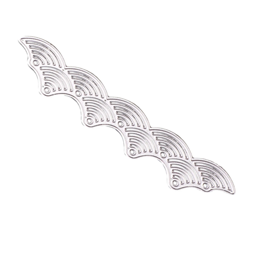 Metal Cutting Dies Wave Lace Edge Background for DIY Scrapbooking Paper Card Craft Embossing Photo Album Decoration Die Cuts