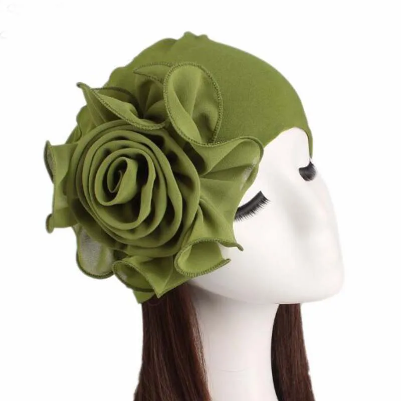 XEONGKVI NewSide большой цветок бамбуковое волокно стрейч ткань Skullies Beanies Мода весна осень женская шапка элегантная шапочка для химиотерапии