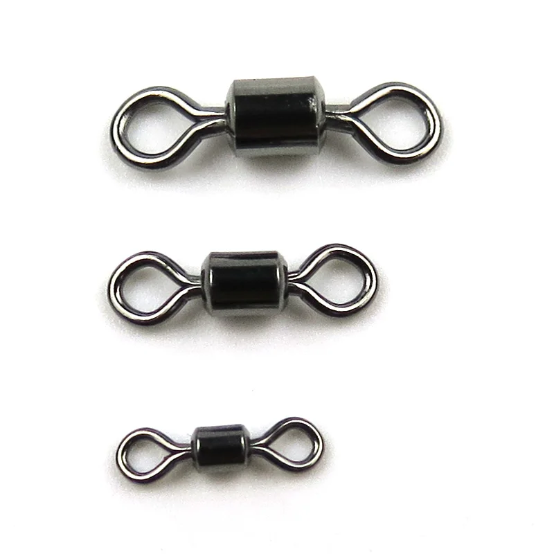 100pcs Fishing Swivels Rolling Swivel Connector Rolling Swivel with