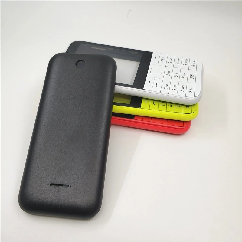 Полный Мобильный телефон Корпус чехол+ английская клавиатура для Nokia Asha 225 N225+ логотип