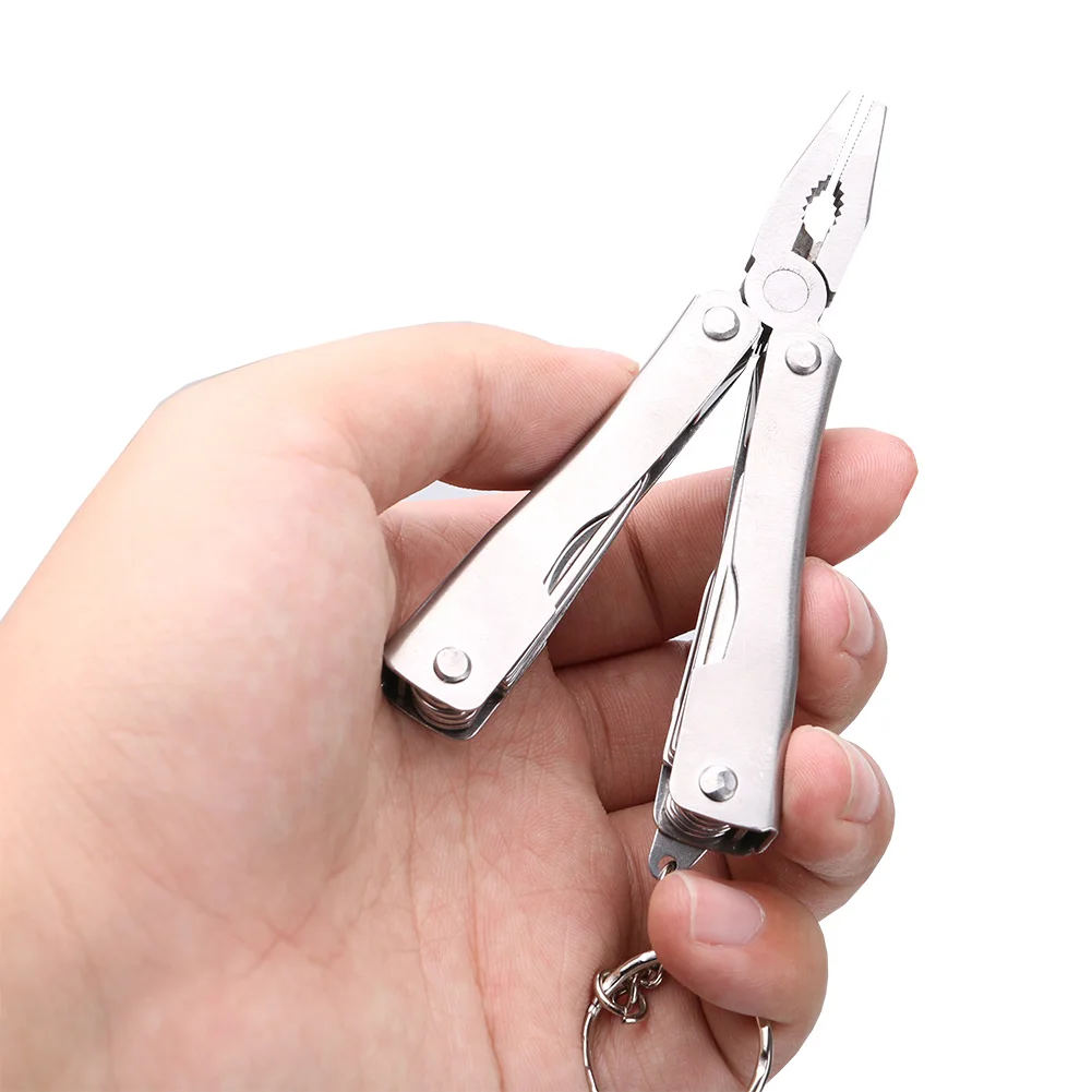 Multitool Pliers, Multi-Purpose Folding Knives Keychain Pliers for Outdoor Survival Camping Hiking Emergency Hand Tool