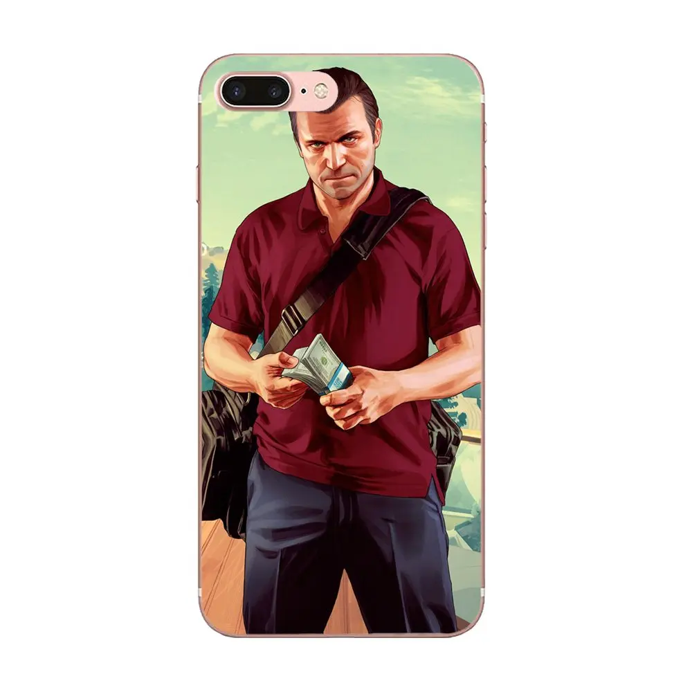 Для Samsung Galaxy Note 5 8 9 S3 S4 S5 S6 S7 S8 S9 S10 mini Edge Plus Lite мягкий чехол San Andreas Gta Grand Theft