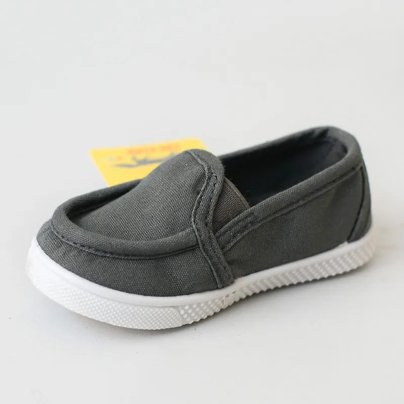 

2019 New Children's Shoes Spring Autumn Casual Flats Boys Girls Soft Loafers Fashion Students Canvas Shoes 1-8 Years Old Slip-on