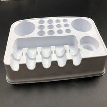 Чернила для татуажа прозрачный Перманентный макияж Пигментные чашки крышки контейнер для хранения держатель стенд пигментный кронштейн принадлежности для прицепов