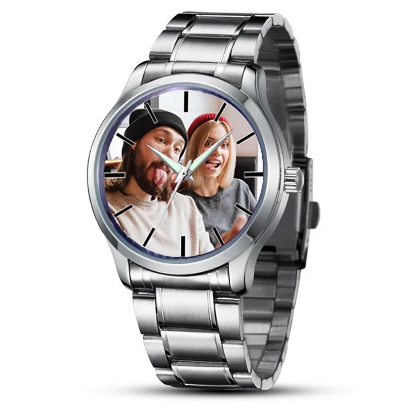 

A3323m Reloj 2018 Fashion Custom watch Dial with own photo Military Quartz Men Watch Sport watches Wristwatch Relogio Masculino